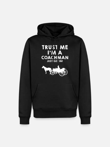 Coach coach horse - Men’s Premium Organic Hoodie - black