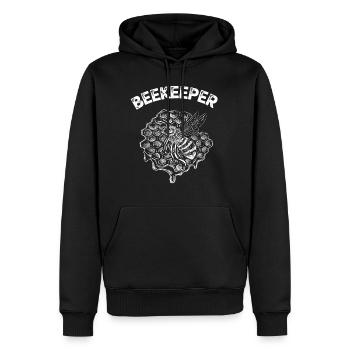beekeeper - Men’s Premium Organic Hoodie - black - Front - Nico (187cm)