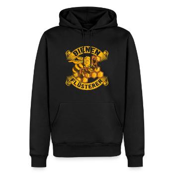Biene Imker Flüsterer Hummel Honig Geschenk Wabe - Männer Premium Bio Hoodie - Schwarz - Vorne - Nico (187cm)