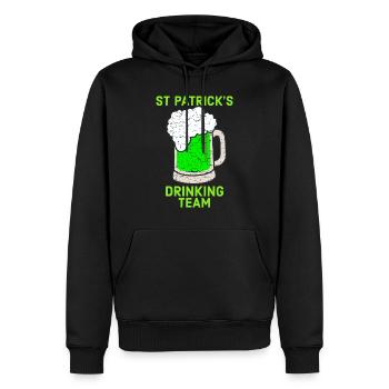 Irlandais, Irlandais, Irlandais, Irlande, Irlande, Irlande, Irlande - Sweat à capuche Premium bio Homme - noir - Devant - Nico (187cm)