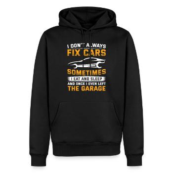 I don't always fix Cars Funny car mechanic - Men’s Premium Organic Hoodie - black - Front - Nico (187cm)