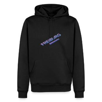 Freiburg im Breisgau - Men’s Premium Organic Hoodie - black - Front - Nico (187cm)