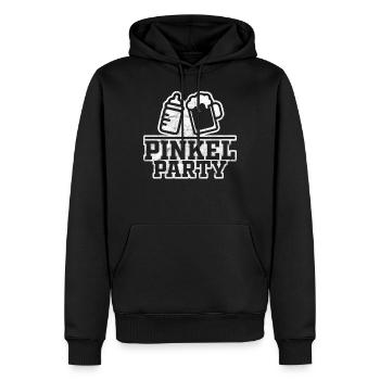 Babypinkeln Pinkelparty Baby Vater Geschenkidee - Männer Premium Bio Hoodie - Schwarz - Vorne - Nico (187cm)
