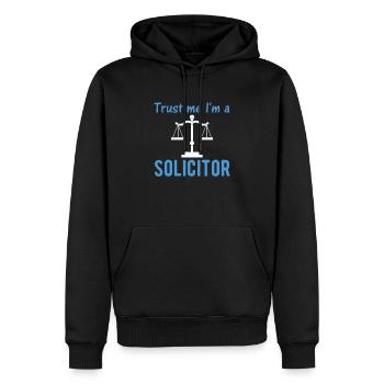 Rechtsanwalt Geschenk Anwalt USA Flage - Männer Premium Bio Hoodie - Schwarz - Vorne - Nico (187cm)