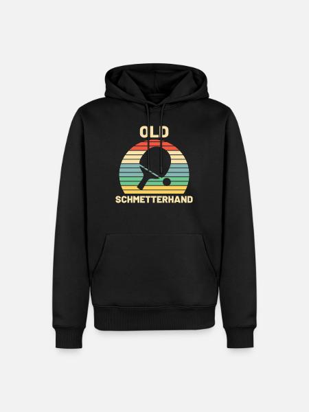 Old Schmetterhand Tischtennis Geschenk - Männer Premium Bio Hoodie - Schwarz