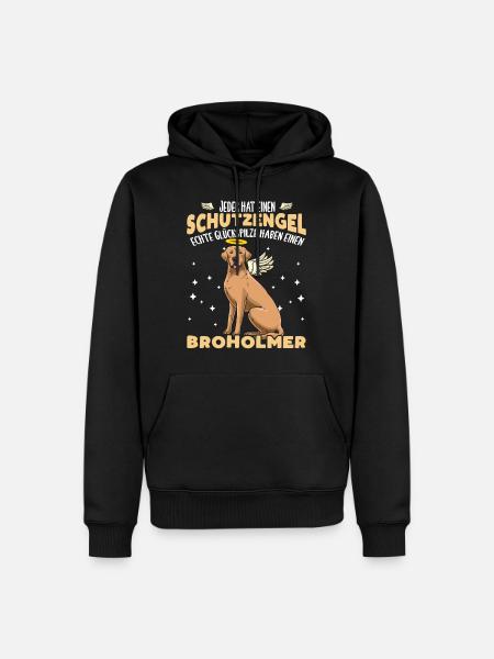 Broholmer Hund Hundefan - Männer Premium Bio Hoodie - Schwarz