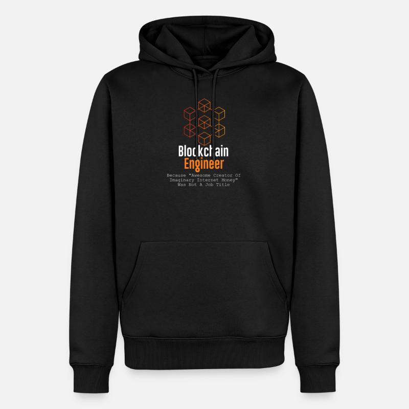Blockchain Engineer - Kryptowährung - Männer Premium Bio Hoodie - Schwarz