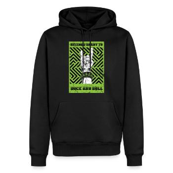 Renter Rock and Roll - Sweat à capuche Premium bio Homme - noir - Devant - Nico (187cm)