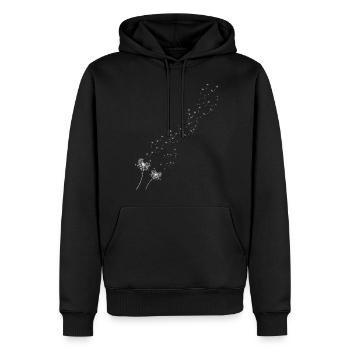 Löwenzahn - Männer Premium Bio Hoodie - Schwarz - Vorne - Nico (187cm)