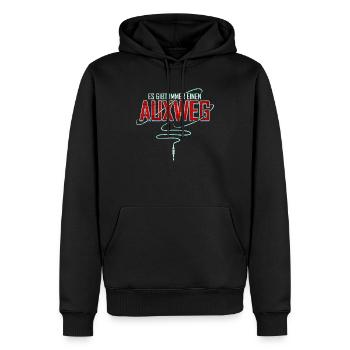 Es gibt immer einen Auxweg Tontechniker Tontechnik - Männer Premium Bio Hoodie - Schwarz - Vorne - Nico (187cm)