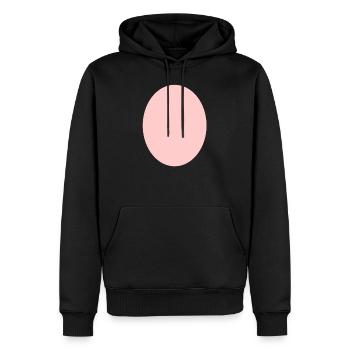 Kreis Pink - Männer Premium Bio Hoodie - Schwarz - Vorne - Nico (187cm)