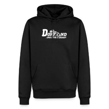 Landwirt Dorfkind & Stolz drauf Dorfkinder Spruch - Männer Premium Bio Hoodie - Schwarz - Vorne - Nico (187cm)