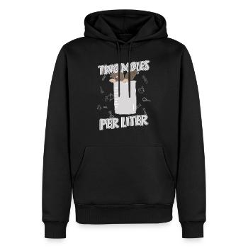 Chemist Chemistry Mole Liter Labor Wortwitz Pun - Men’s Premium Organic Hoodie - black - Front - Nico (187cm)