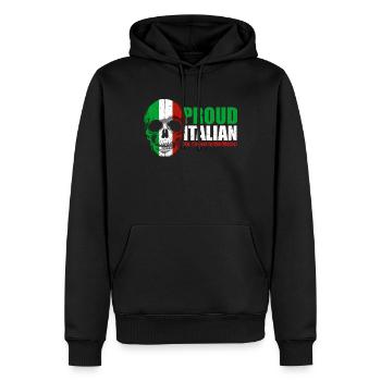 Italie mafia Milan Italien Cadeau Rome - Sweat à capuche Premium bio Homme - noir - Devant - Nico (187cm)