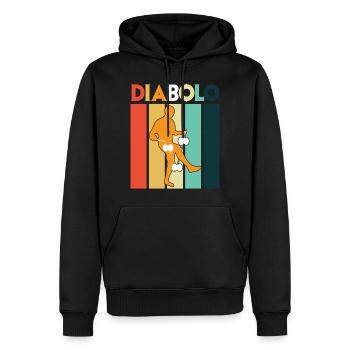 Diabolo appareil de jeu à l’école de sport Jongleur - Sweat à capuche Premium bio Homme - noir - Devant - Nico (187cm)