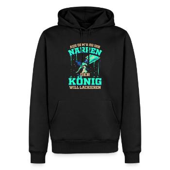 Der König will Lackieren Autolackierer & Lackierer - Männer Premium Bio Hoodie - Schwarz - Vorne - Nico (187cm)