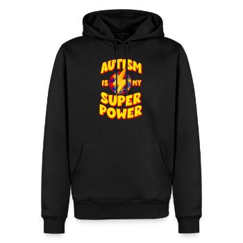 Autismus Bewusstsein - Männer Premium Bio Hoodie - Schwarz - Vorne - Nico (187cm)