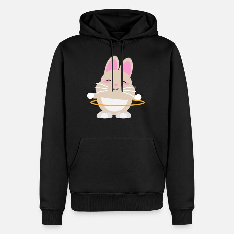 Hulahoop - Männer Premium Bio Hoodie - Schwarz