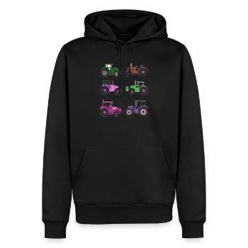 Tracteurs Enfants Tracteurs Machines agricoles Cadeau - Sweat à capuche Premium bio Homme - noir - Devant - Nico (187cm)