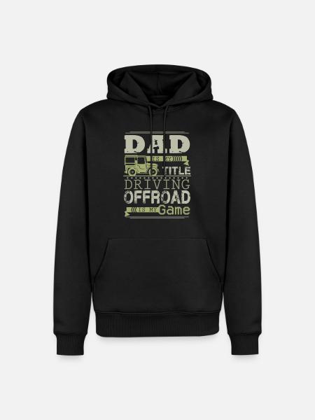 Offroad Dad - Men’s Premium Organic Hoodie - black
