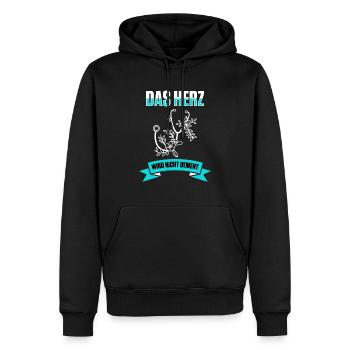 Das Herz Wird Nicht Dement für Altenfpleger - Männer Premium Bio Hoodie - Schwarz - Vorne - Nico (187cm)