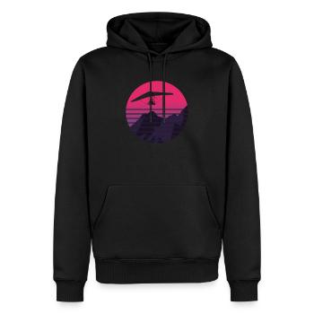 Drachenfliegen Hängegleiter Deltasegler - Männer Premium Bio Hoodie - Schwarz - Vorne - Nico (187cm)