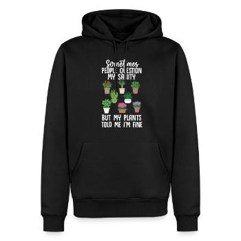 Gardener Plants - Men’s Premium Organic Hoodie - black - Front - Nico (187cm)