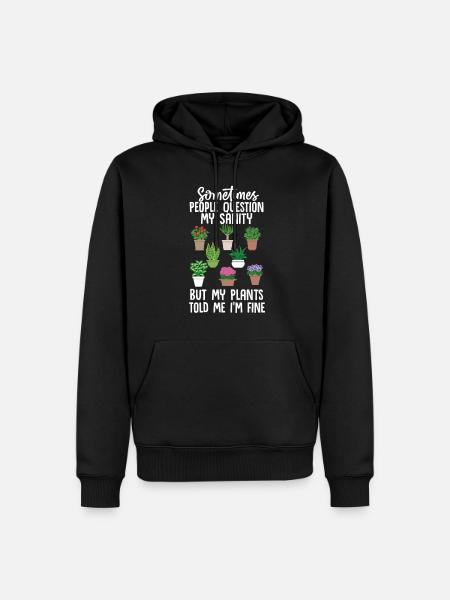 Gardener Plants - Men’s Premium Organic Hoodie - black