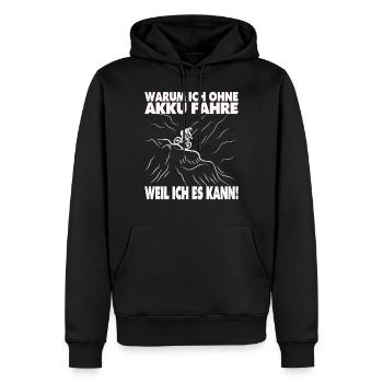 Vintage Fahrrad Fahrräder Biker Retro Fahrrad Rad - Männer Premium Bio Hoodie - Schwarz - Vorne - Nico (187cm)