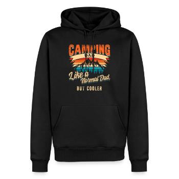 Définition de chemise de papa de camping comme un papa normal - Sweat à capuche Premium bio Homme - noir - Devant - Nico (187cm)