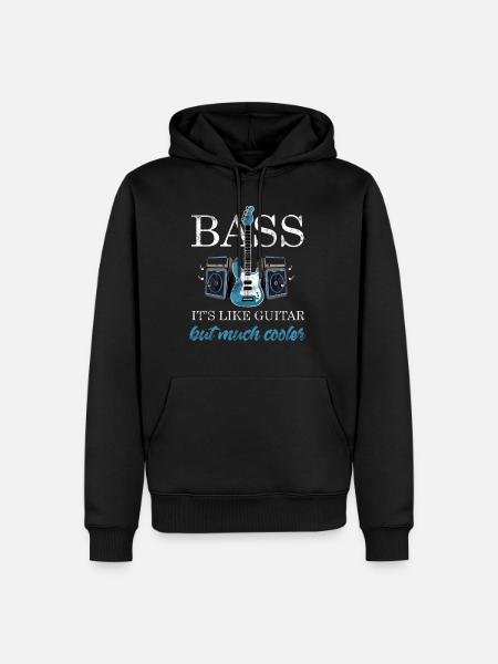 Bass Spieler - Männer Premium Bio Hoodie - Schwarz