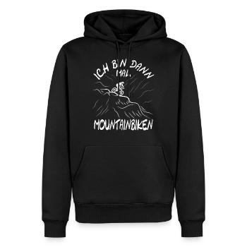 Fahrrad Fahrräder Biker Retro Fahrrad Rad - Männer Premium Bio Hoodie - Schwarz - Vorne - Nico (187cm)