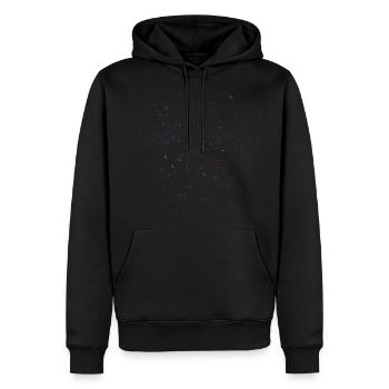 Confetti Colorful - Men’s Premium Organic Hoodie - black - Front - Nico (187cm)