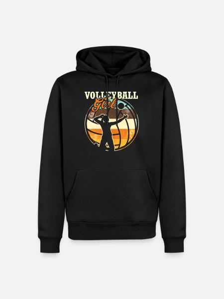 Volleyball Girls - Men’s Premium Organic Hoodie - black