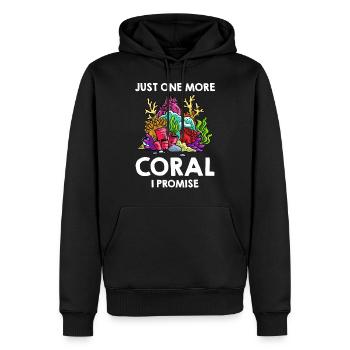 Corail Riff Aquarium Aquarist Doux Pierre Poisson - Sweat à capuche Premium bio Homme - noir - Devant - Nico (187cm)