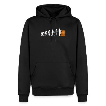 Maurer Lustig Bauarbeiter Meister Handwerk - Männer Premium Bio Hoodie - Schwarz - Vorne - Nico (187cm)