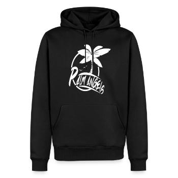 Palm Angeles Pulle, palm spring, palm beach - Männer Premium Bio Hoodie - Schwarz - Vorne - Nico (187cm)