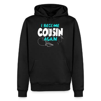 Ich werde wieder ein Cousin - Männer Premium Bio Hoodie - Schwarz - Vorne - Nico (187cm)