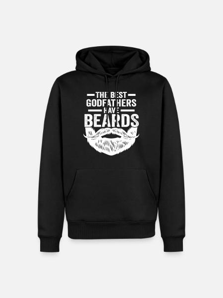 Godfather Beard - Men’s Premium Organic Hoodie - black