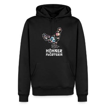 Hühner Flüsterin Huhn Hahn Landwirtin Hühnerstall - Männer Premium Bio Hoodie - Schwarz - Vorne - Nico (187cm)