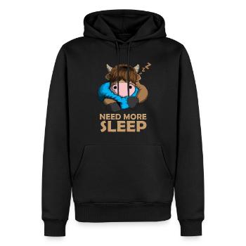 Need more Sleep Highlands écossais Cattle Vache - Sweat à capuche Premium bio Homme - noir - Devant - Nico (187cm)