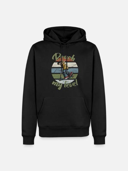 Stunt Scooter, Tricks mit Tretroller im Skatepark - Herre Premium økologisk hoodie - sort
