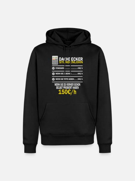 Dachdecker Handwerker Meister Dachdeckermeister - Männer Premium Bio Hoodie - Schwarz