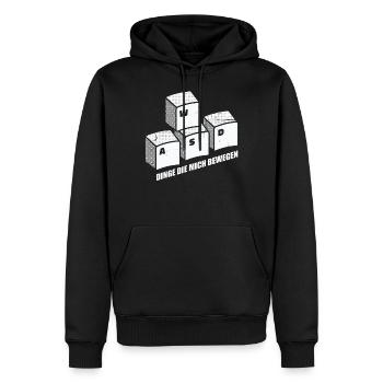PC Gamer Gaming WASD Funny Gift Idea - Men’s Premium Organic Hoodie - black - Front - Nico (187cm)