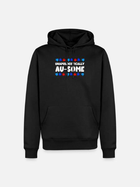 Autisme Conscience - Sweat à capuche Premium bio Homme - noir