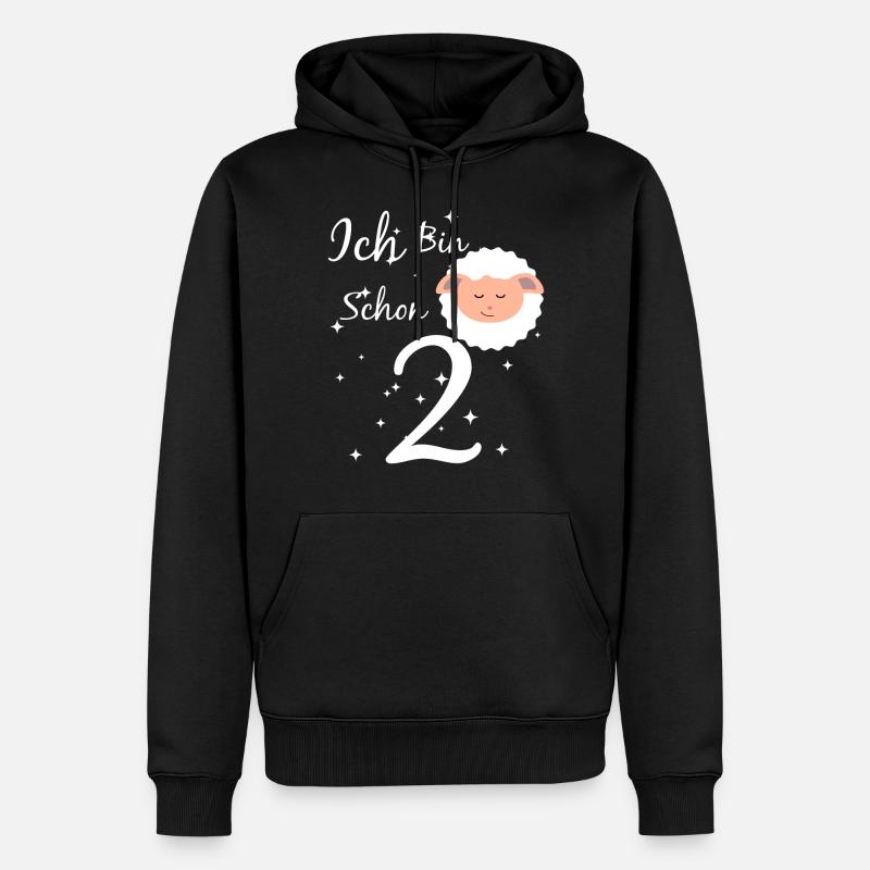 2 ans - Sweat à capuche Premium bio Homme - noir