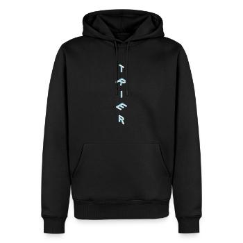 Trèves - Sweat à capuche Premium bio Homme - noir - Devant - Nico (187cm)