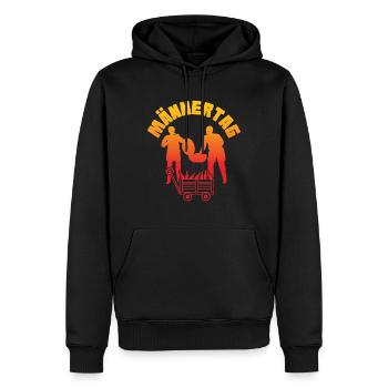 Männertag Party Bollwewagen Grillen - Männer Premium Bio Hoodie - Schwarz - Vorne - Nico (187cm)