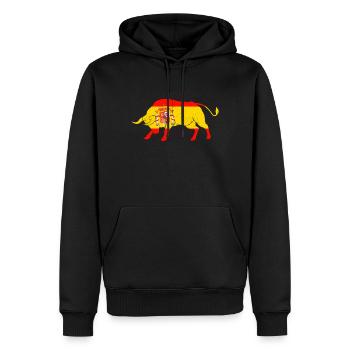 Espagne Tshirt Andalousie Spain Mallorca Cadeau - Sweat à capuche Premium bio Homme - noir - Devant - Nico (187cm)