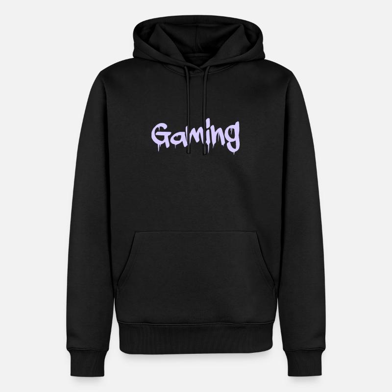 gaming - Männer Premium Bio Hoodie - Schwarz